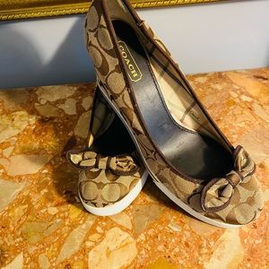 Signature Authentic Coach Wedges